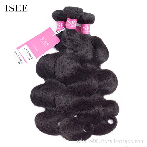 Wholesale All Real Human Hair 5A-10A Brazilian Hair Extensions ISEE HAIR